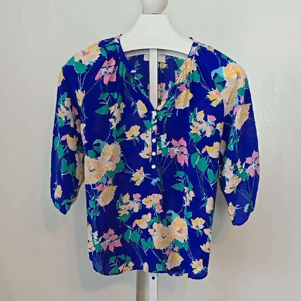 Yumi Kim Med Floral Women's Top - Blue, Pink, Yellow